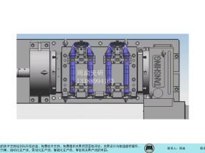 [夾研外包設計案例]自行車前叉四軸液壓夾具，軸類產品典型的一種定位壓緊方式