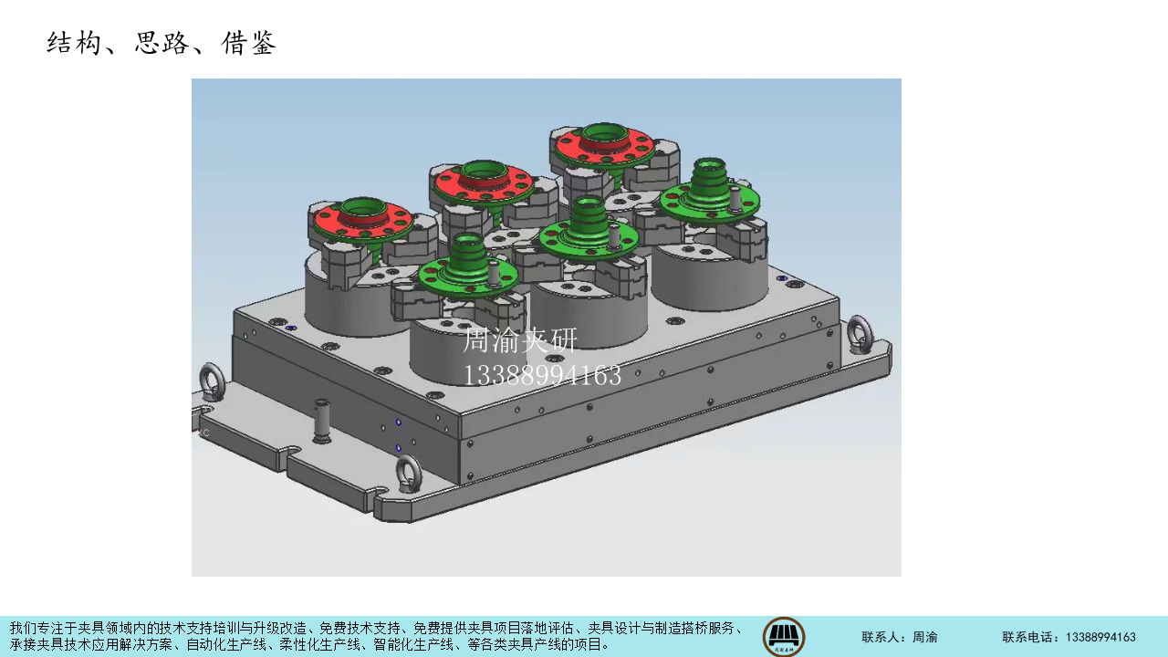 [夾研外包設計案例]多工位立加卡盤液壓夾具  立加夾具 液壓夾具 卡盤 第1張