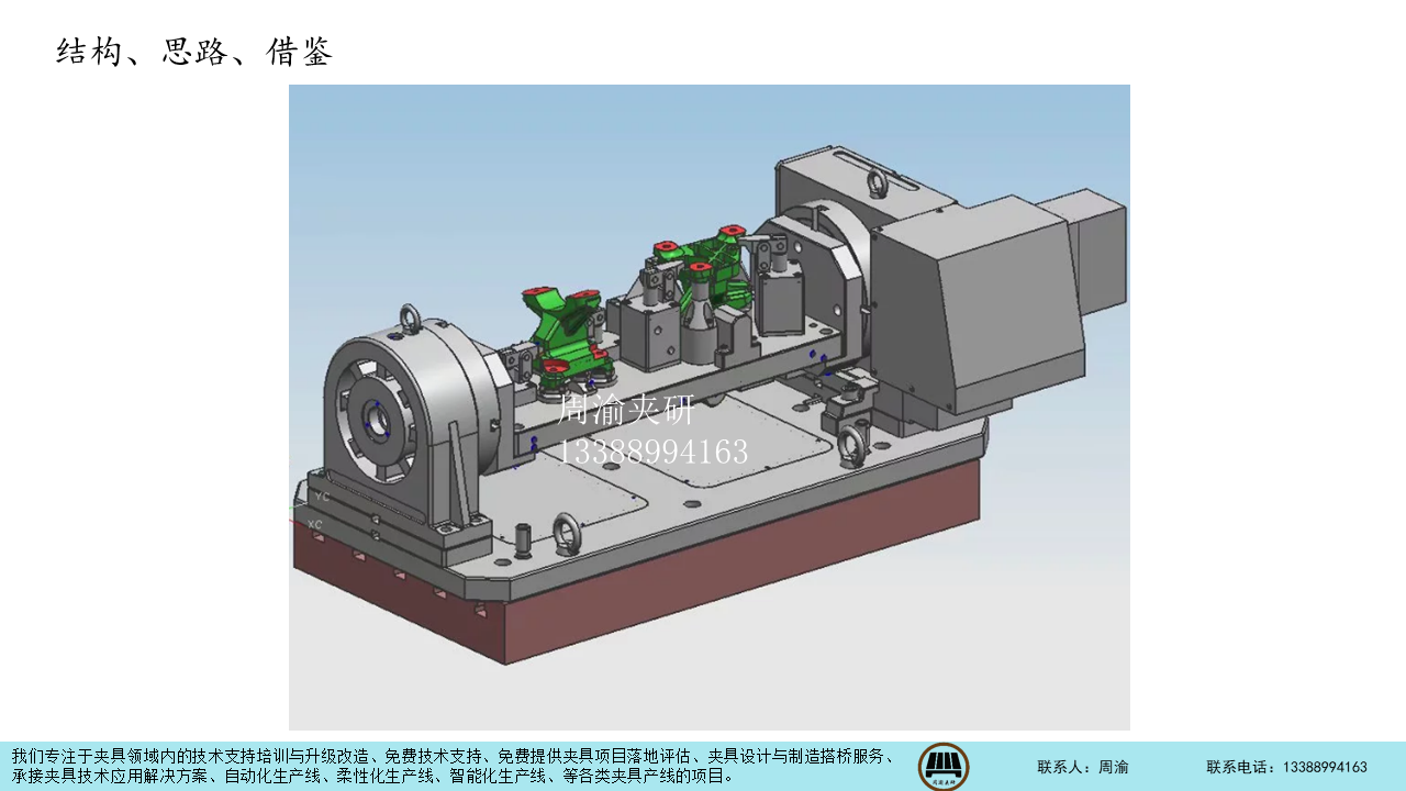 [夾研外包設計案例]四軸類液壓夾具  四軸夾具 液壓夾具 第1張