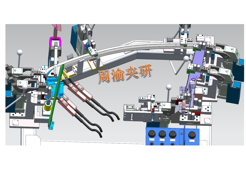 [夾研外包設計案例]車門焊接夾具  焊接夾具 氣動夾具 第11張