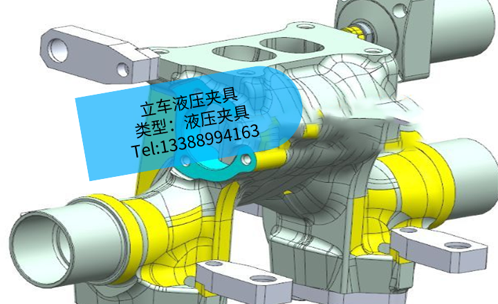 [夾研外包設計案例]立式車床液壓夾具